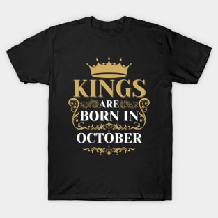 kings are born in october T-Shirt